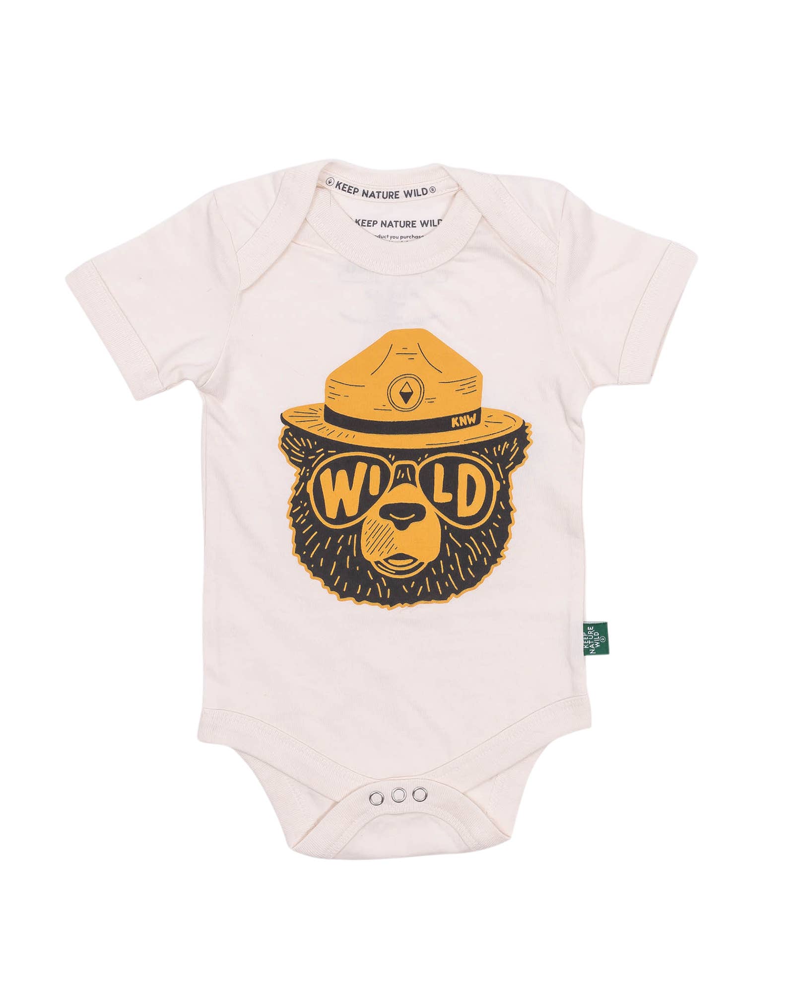 Wildbear Baby Bodysuit | Natural
