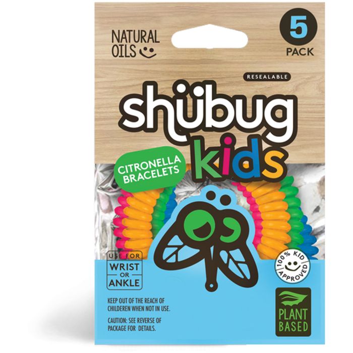 Shubug Kids Coil Bracelets 5ct. Insect Repellent