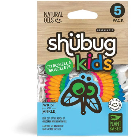 Shubug Kids Coil Bracelets 5ct. Insect Repellent