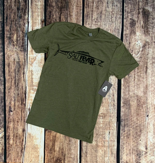 Salt Fever Black Wahoo Tee