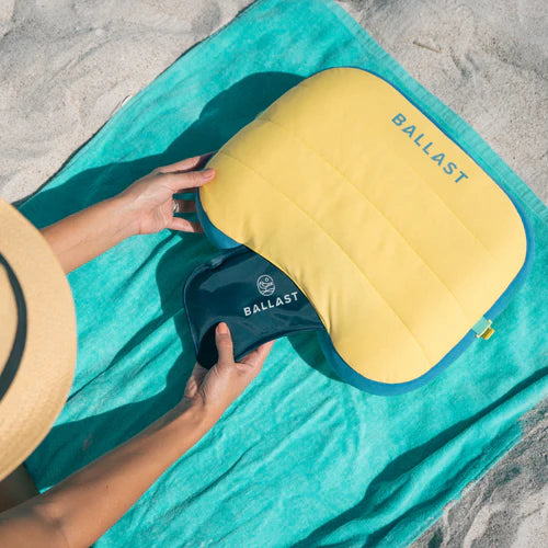 Ballast Beach Pillow - Sunshine Yellow