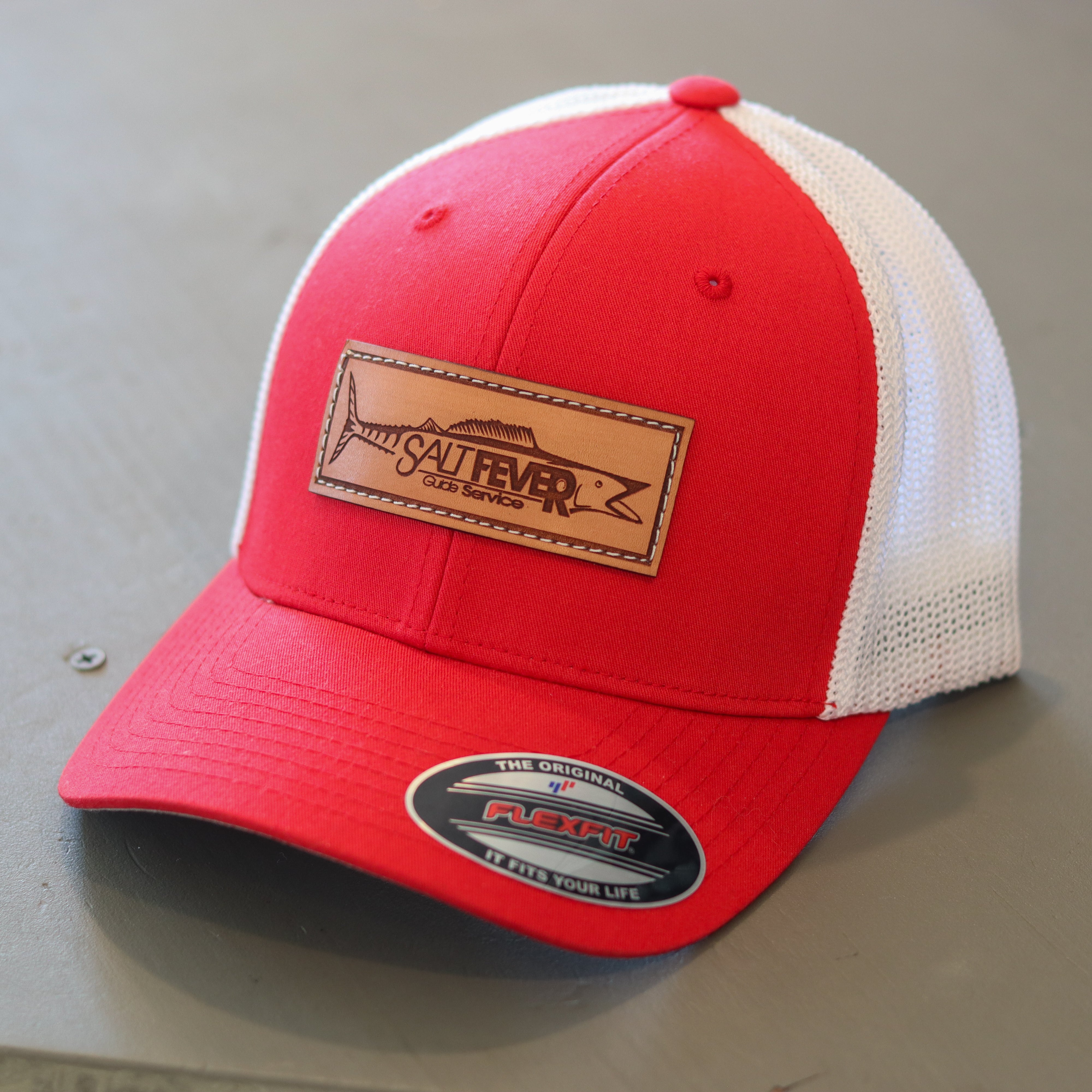 Salt Fever Leather Patch Flexfit Hat