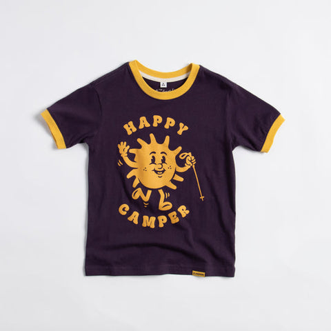 Happy Camper Youth Short Sleeve Ringer Tee