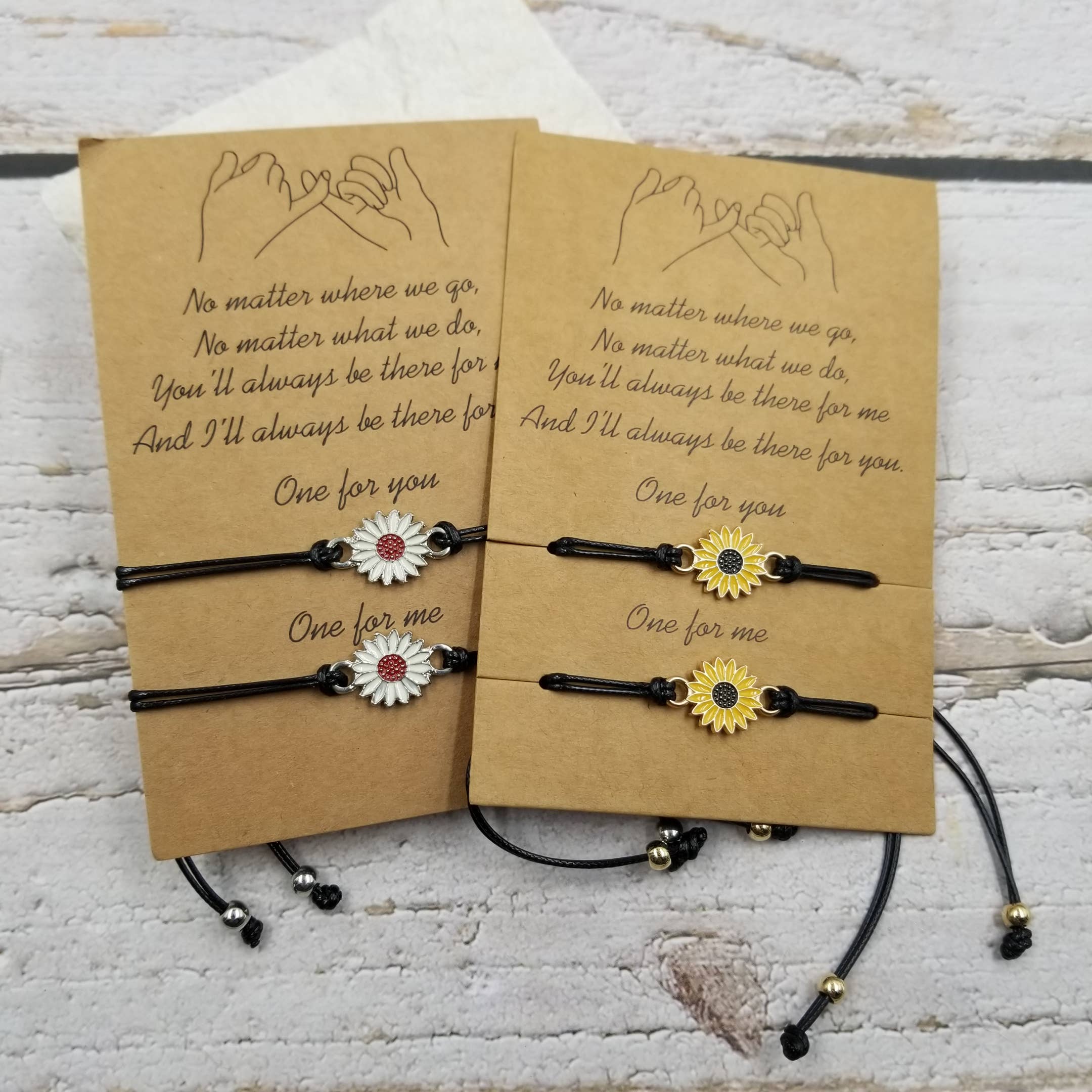 Sunflower Daisy Friendship Bracelet