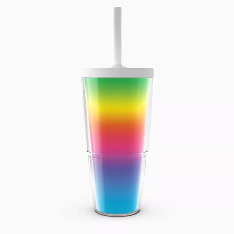 Rainbow Flavor - 24oz Classic Tumbler With Straw Lid