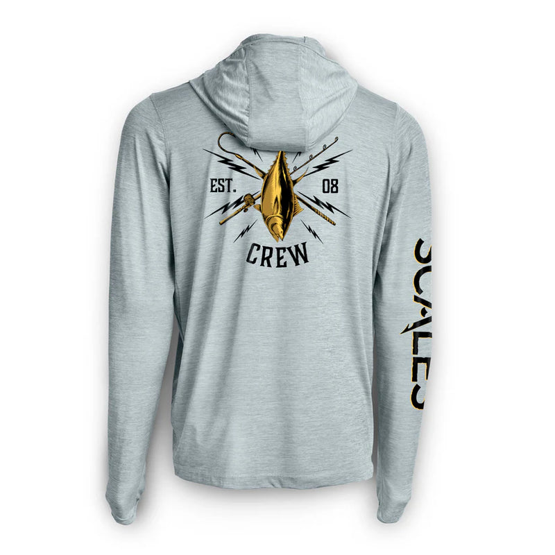 Blue Gold Hooded Active Performance