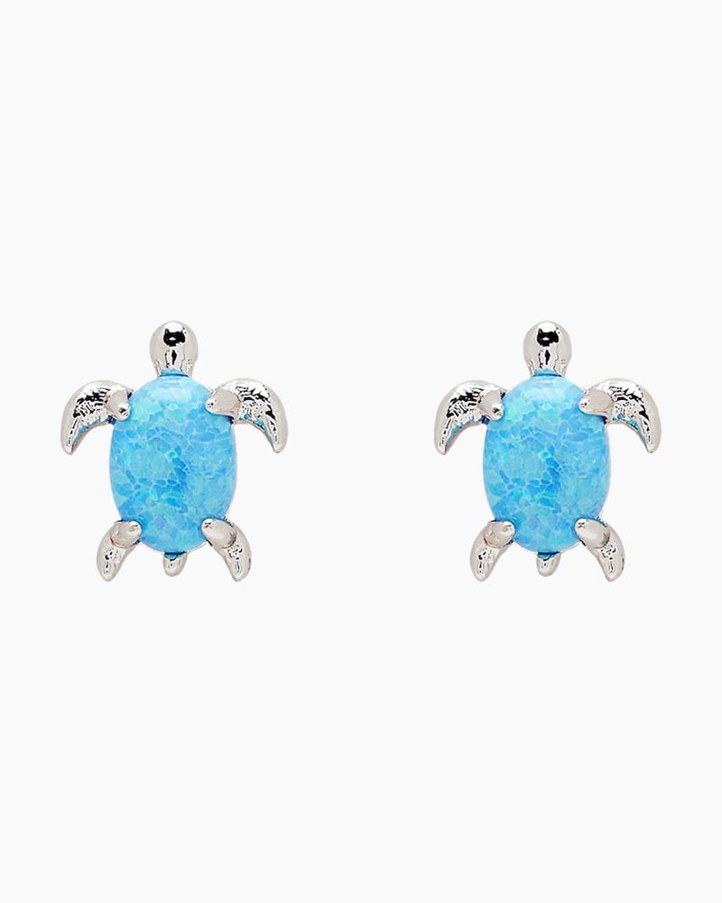 Opal Sea Turtle Earring