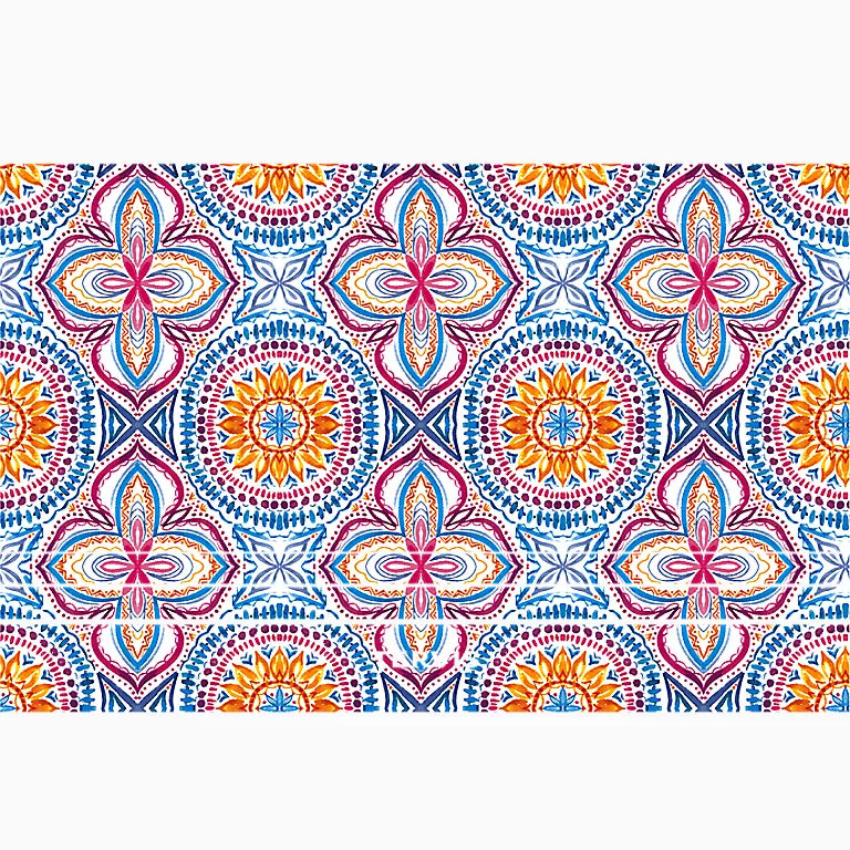 Bright Mandala - 30oz Tervis Traveler® - Stainless Steel Tumbler with Straw Lid