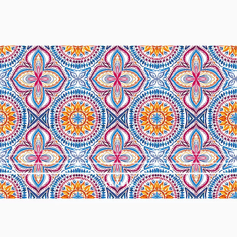 Bright Mandala - 30oz Tervis Traveler® - Stainless Steel Tumbler with Straw Lid