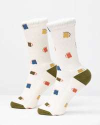 Camp Cup Pattern Socks