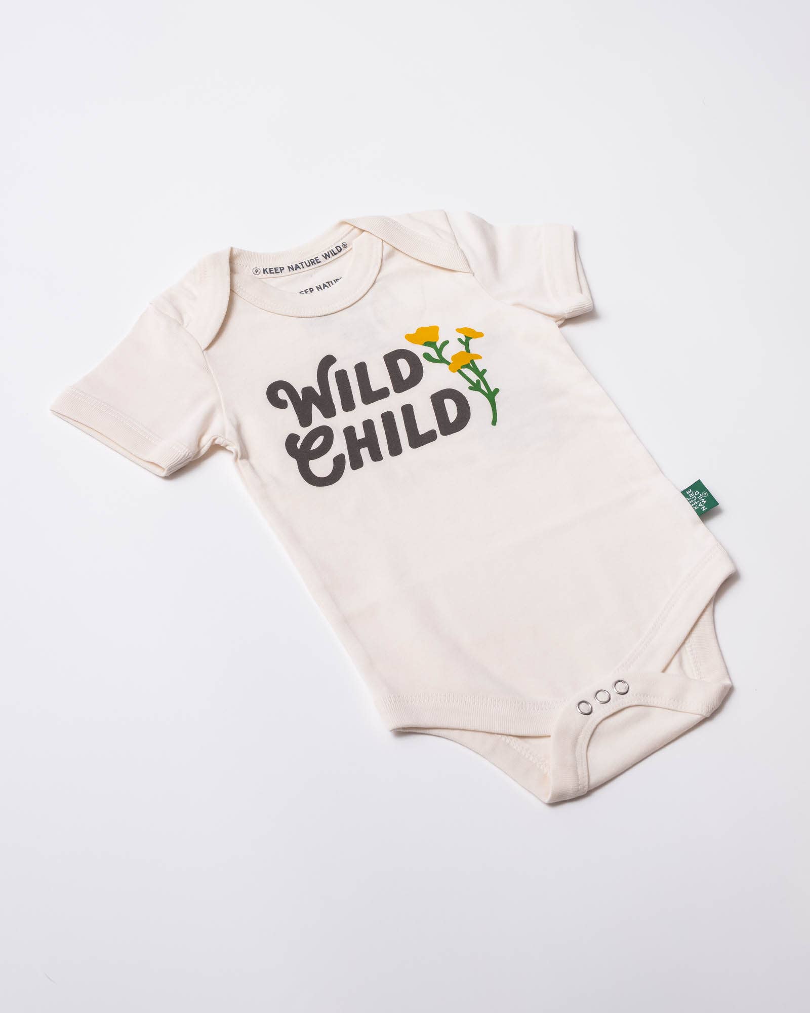Wild Child Baby Bodysuit | Natural