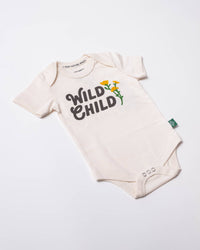 Wild Child Baby Bodysuit | Natural