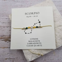 Constellation Natural Stone Bead Friendship Bracelet