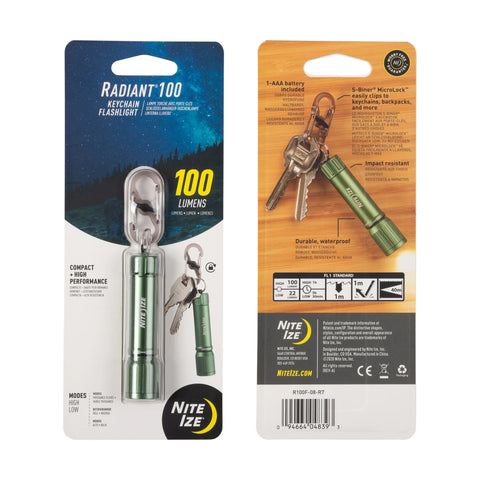 Radiant 100 Keychain Flashlight