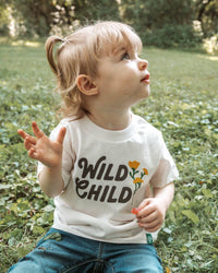 Wild Child Toddler Tee | Natural