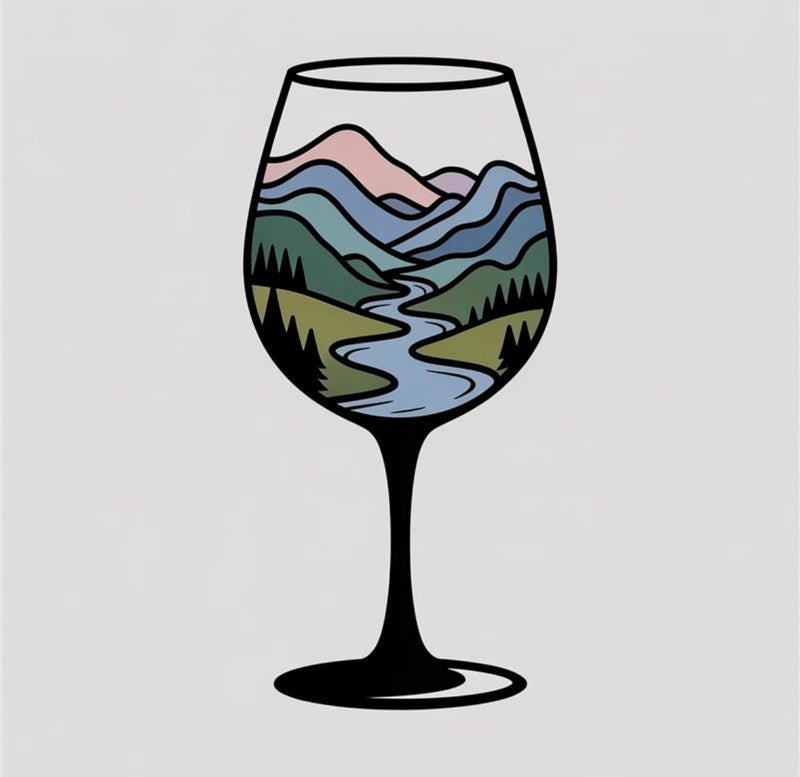 Mountain Sips Sticker