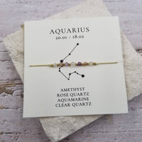 Constellation Natural Stone Bead Friendship Bracelet