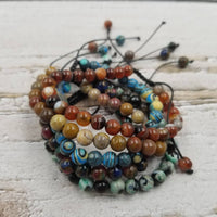 Handmade Smooth Natural Stone Bracelet