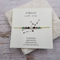 Constellation Natural Stone Bead Friendship Bracelet