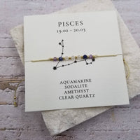 Constellation Natural Stone Bead Friendship Bracelet