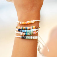 Braided Puka Shell Bracelets - Assortment