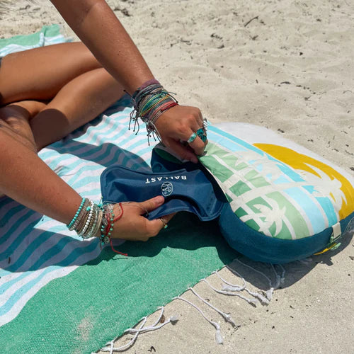 Ballast Beach Pillow - Retro Palm