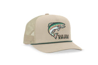 Rainbow Trout Curved Brim Trucker