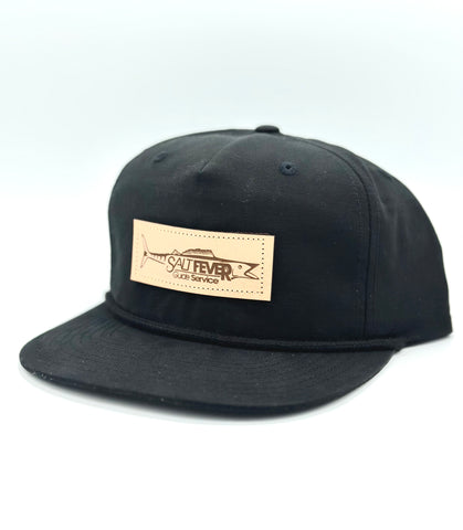 Salt Fever Leather Patch Rope Hat