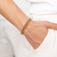 Gold Bead 4mm Bracelet