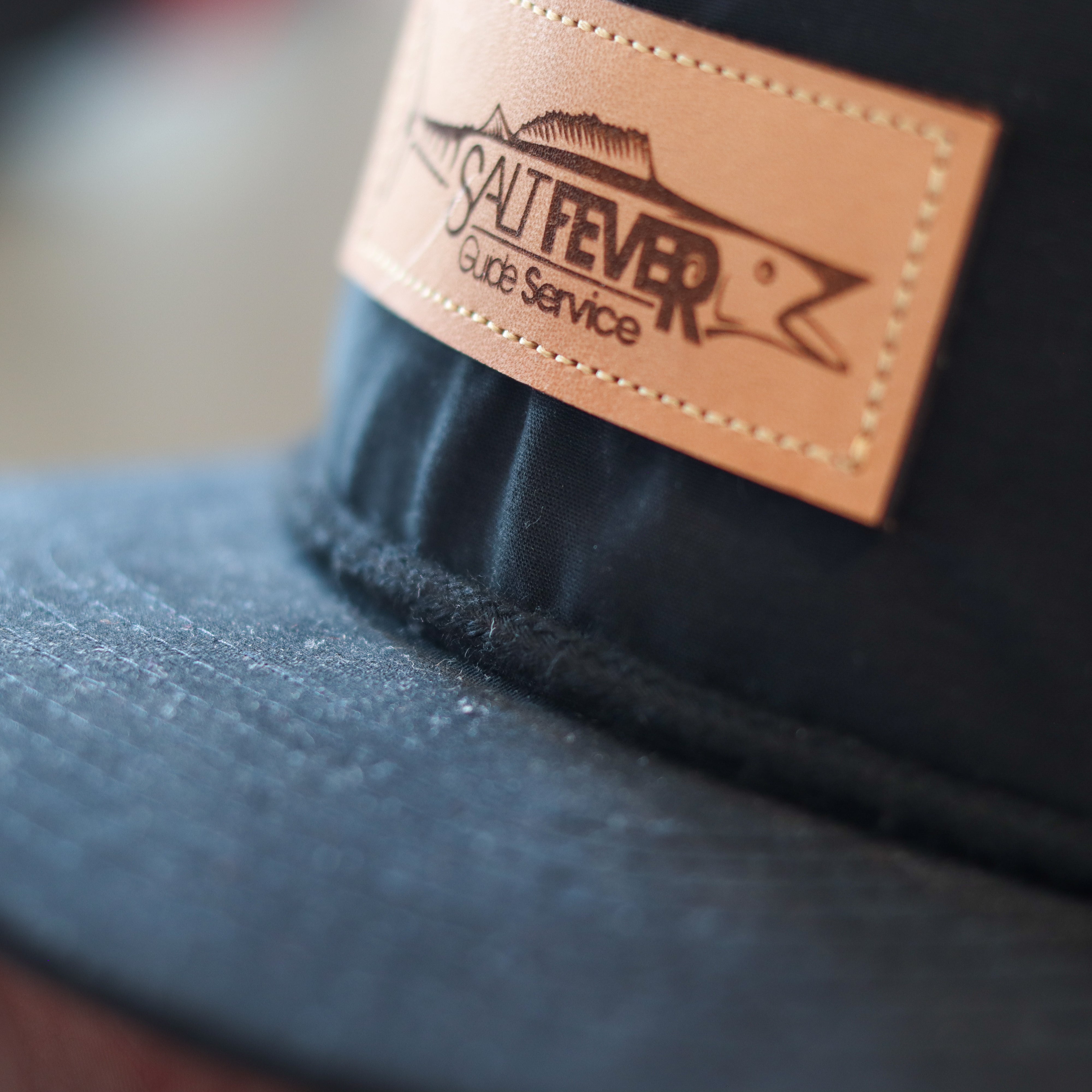 Salt Fever Leather Patch Rope Hat