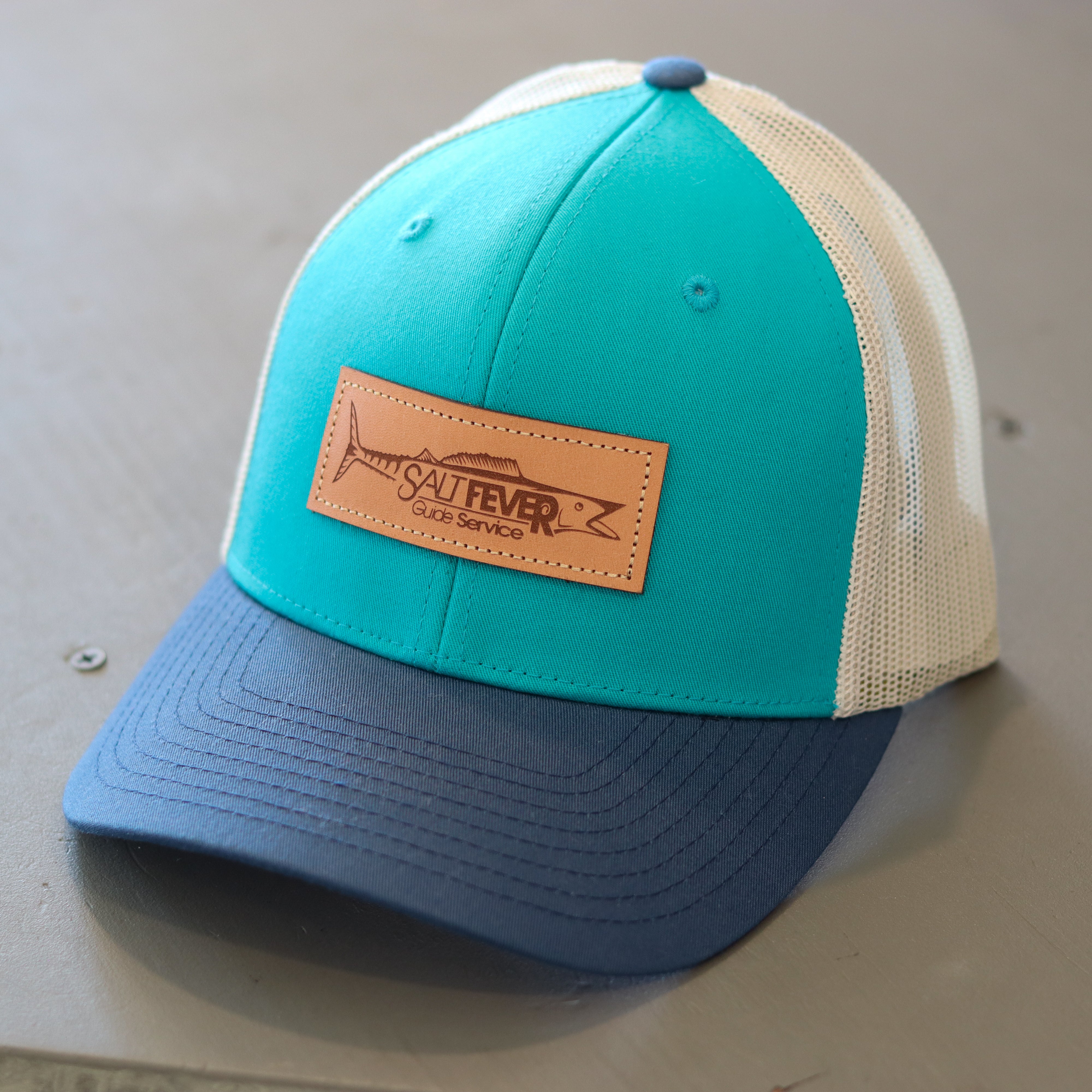 Salt Fever Leather Patch Hat - MORE COLORS AVAILIABLE