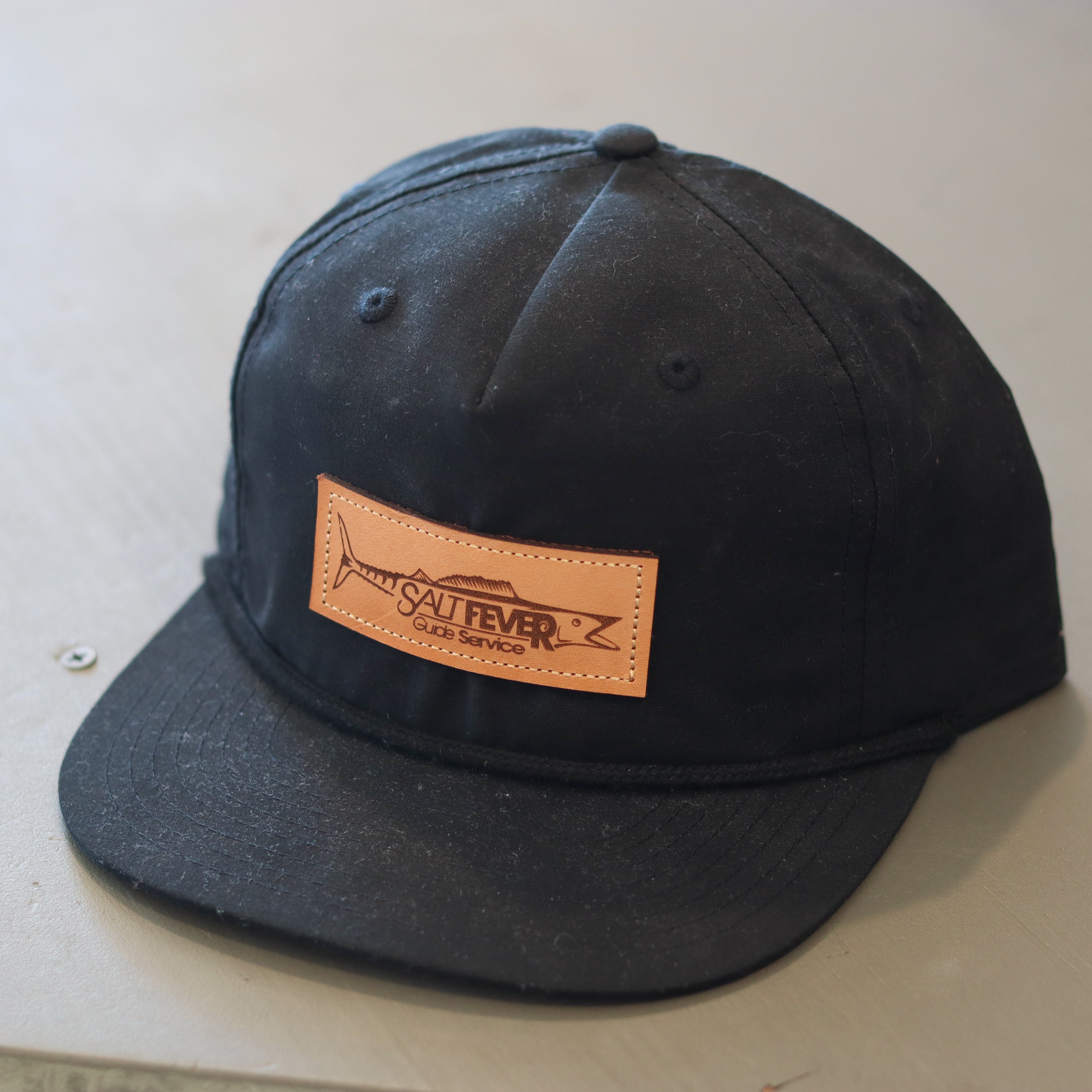 Salt Fever Leather Patch Rope Hat
