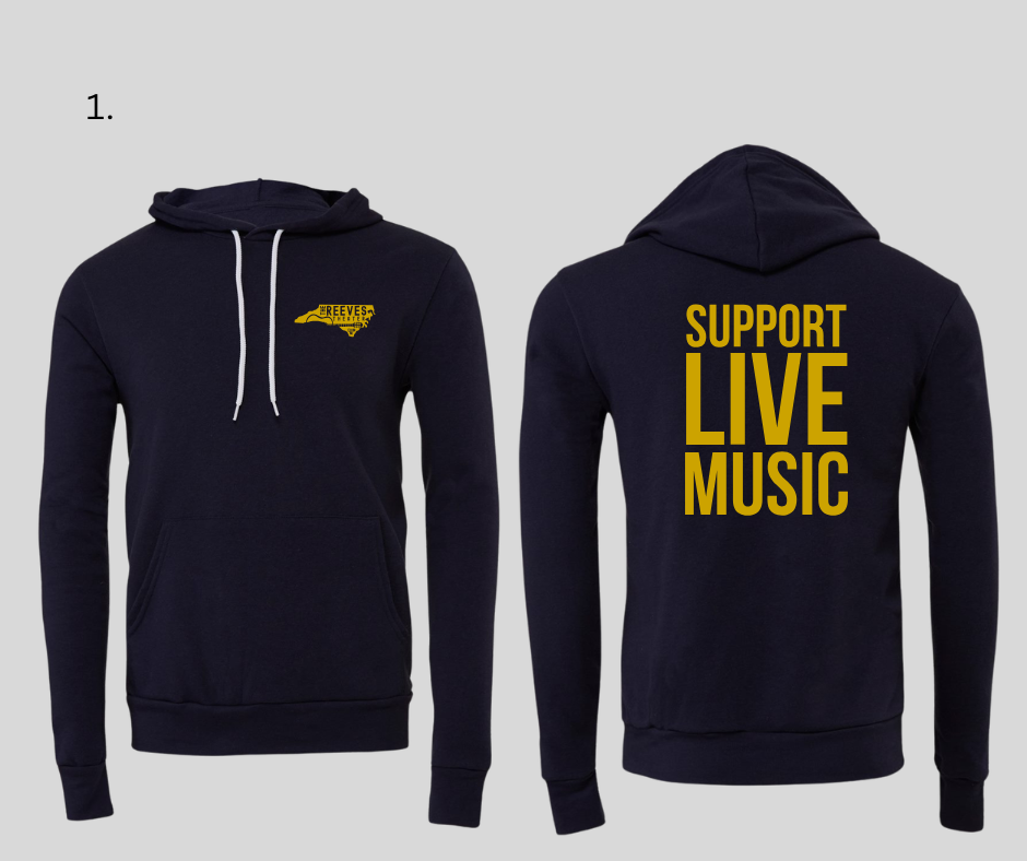 Reeves Support Live Music Hoodie