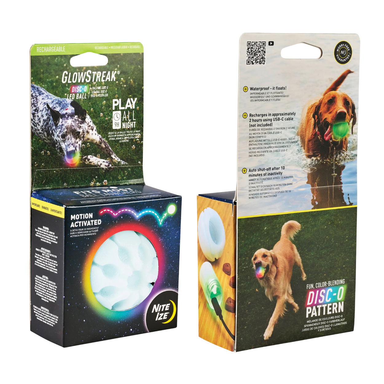 GlowStreak Rechargeable LED Ball - Disc-O