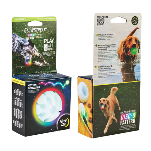 GlowStreak Rechargeable LED Ball - Disc-O