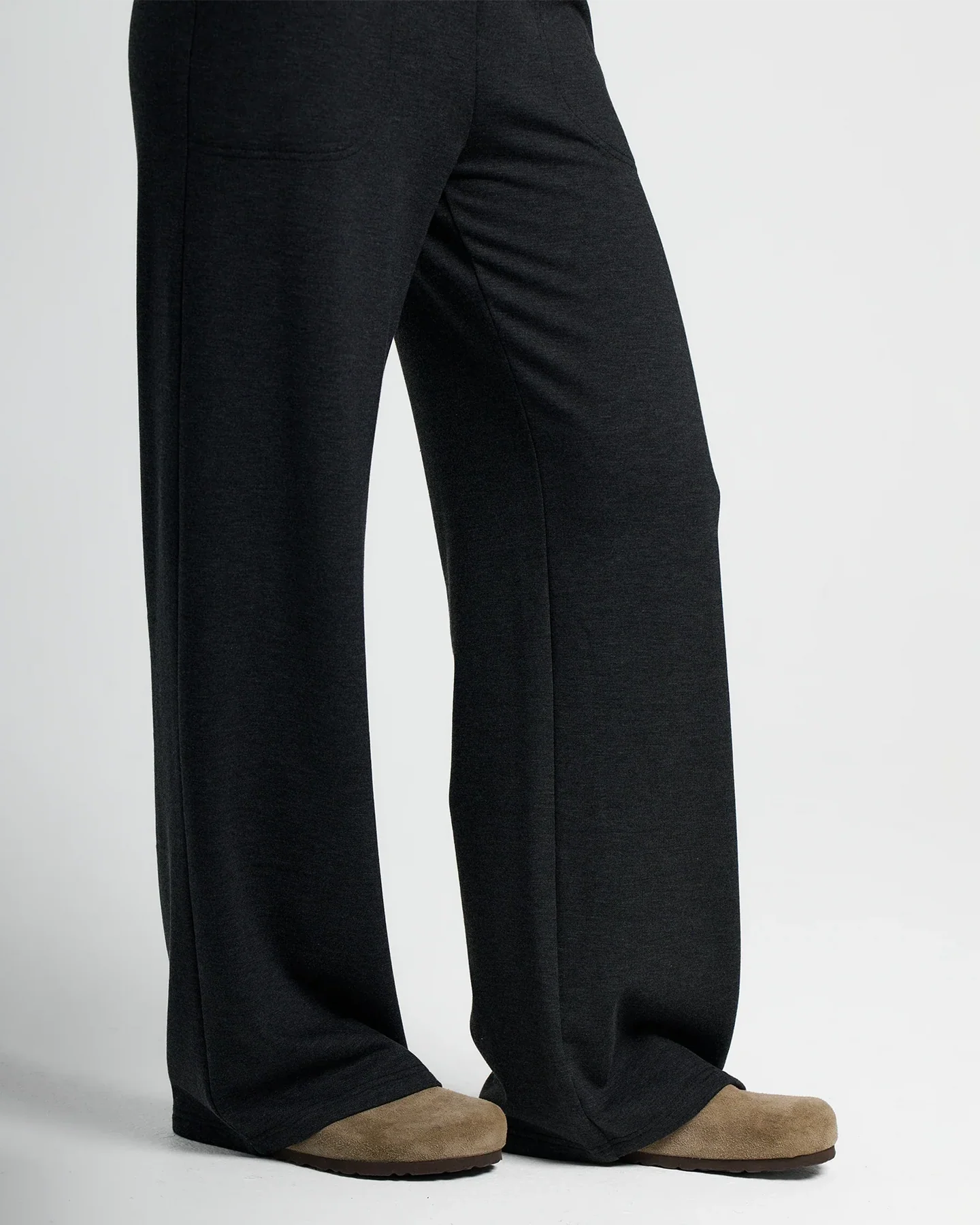 Women's Bamboo Lightweight Fleece Wide Leg Pant
