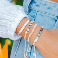 Braided Puka Shell Bracelets - Assortment