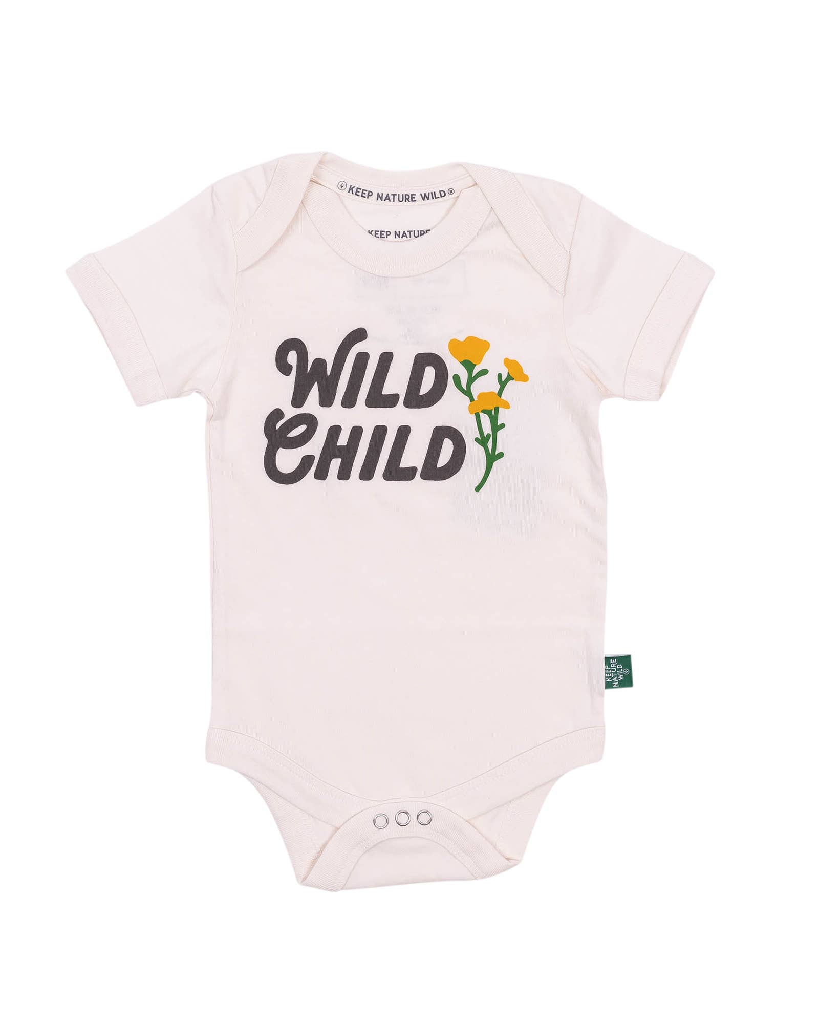 Wild Child Baby Bodysuit | Natural