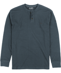 Seabed Waffle Henley Long Sleeve