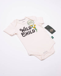 Wild Child Baby Bodysuit | Natural