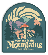 Meet Me in the Mountains Sticker