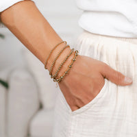 Gold Bead 4mm Bracelet