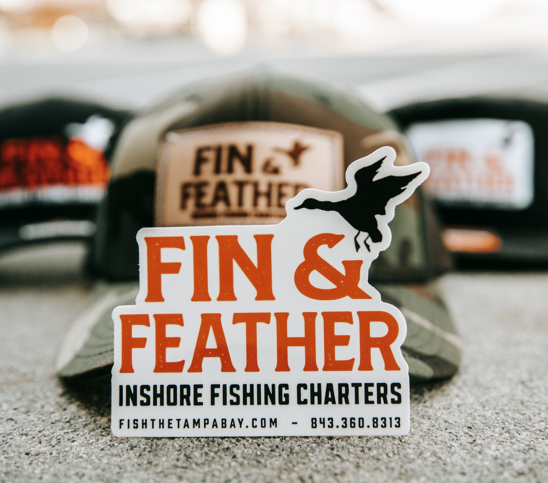 Fin & Feather Logo Sticker