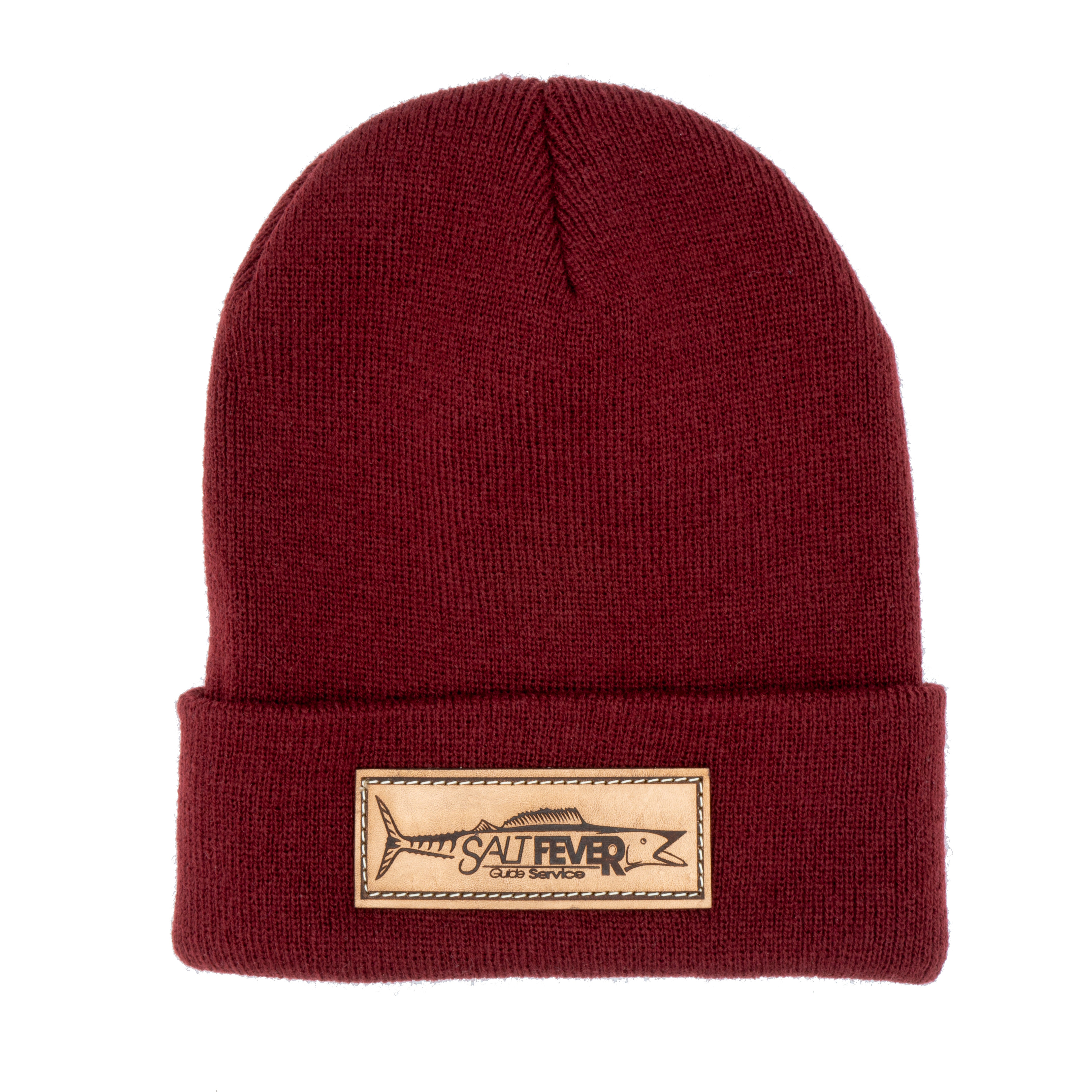 Salt Fever Leather Patch Beanie