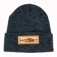 Salt Fever Leather Patch Beanie