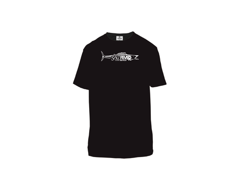 Salt Fever Logo Performance Black Short Sleeve Performance Shirt