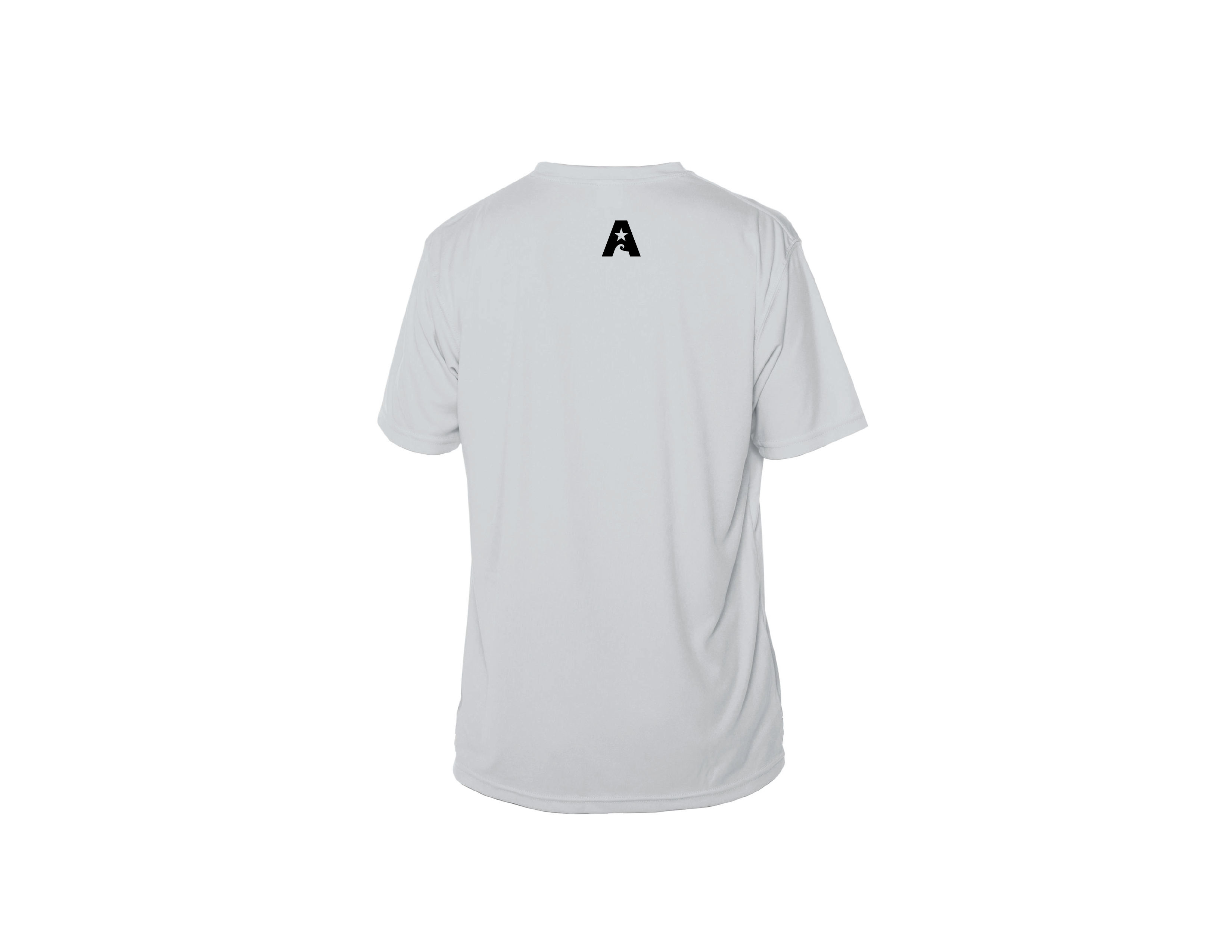 Salt Fever Logo Performance Gray Short Sleeve Shirt