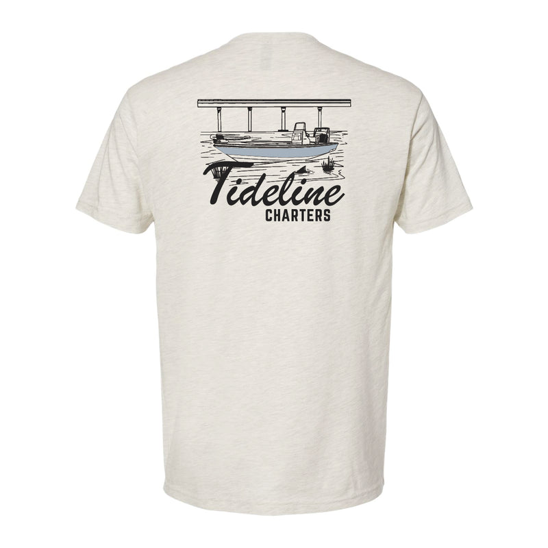 Tideline Charters Boat Line T-Shirt