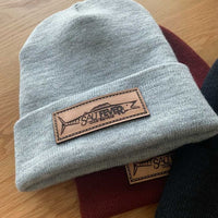 Salt Fever Leather Patch Beanie