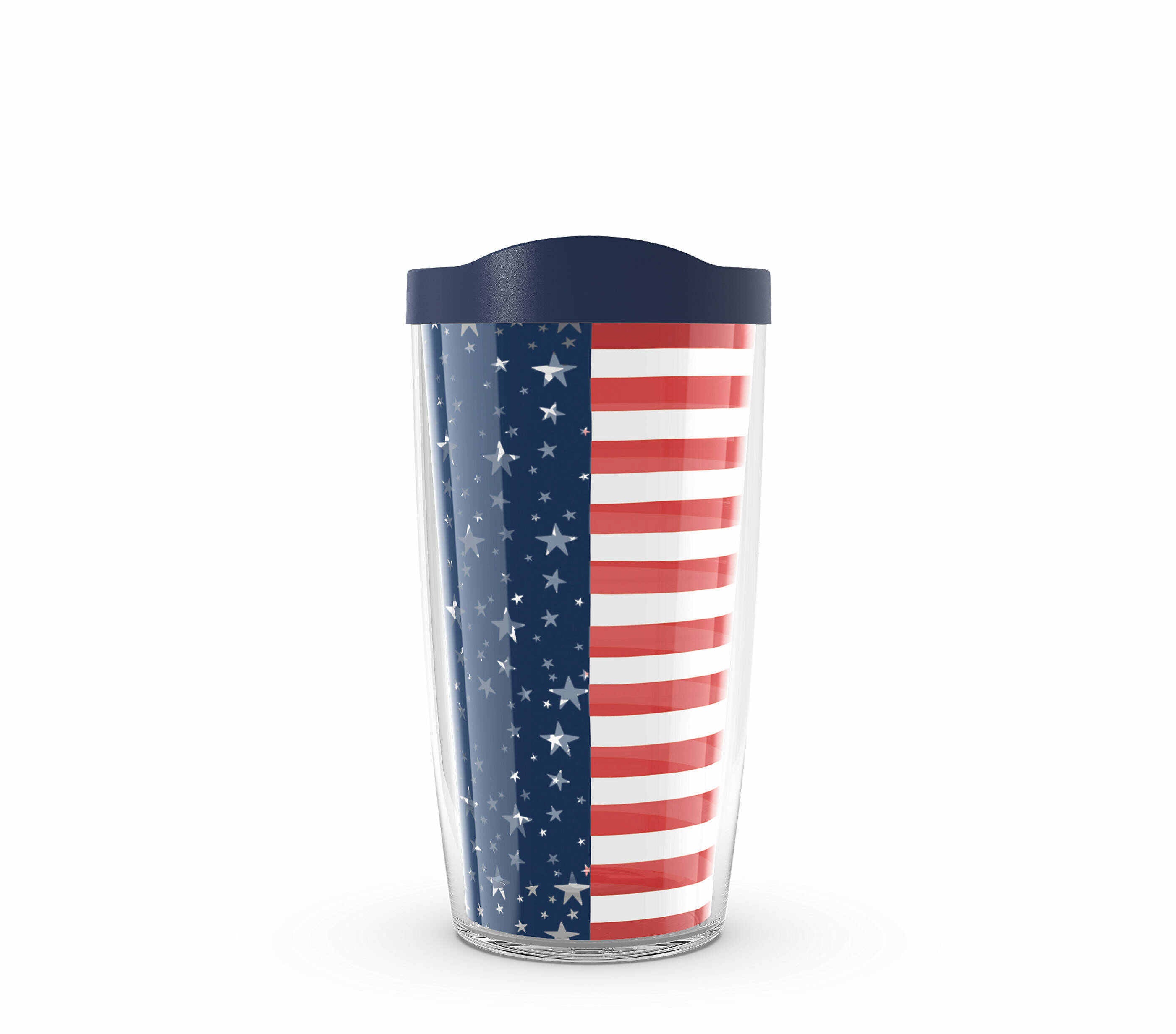 Americana Stars Stripes - 16 oz with Travel Lid